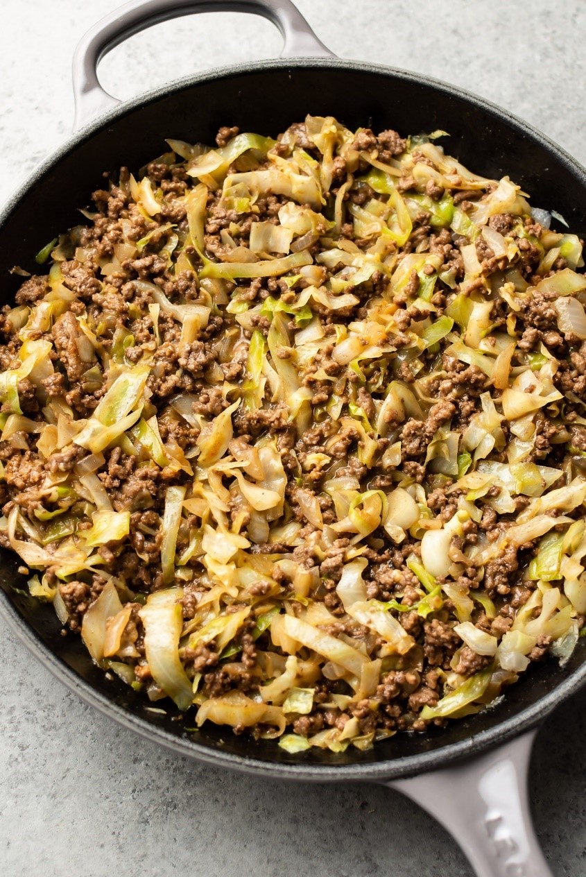 GROUND BEEF AND CABBAGE